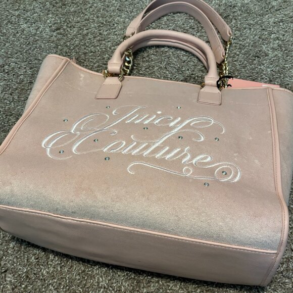 SOLD: Juicy Couture Beach Tote: Pink Diamond (NWT) - Picture 2 of 7